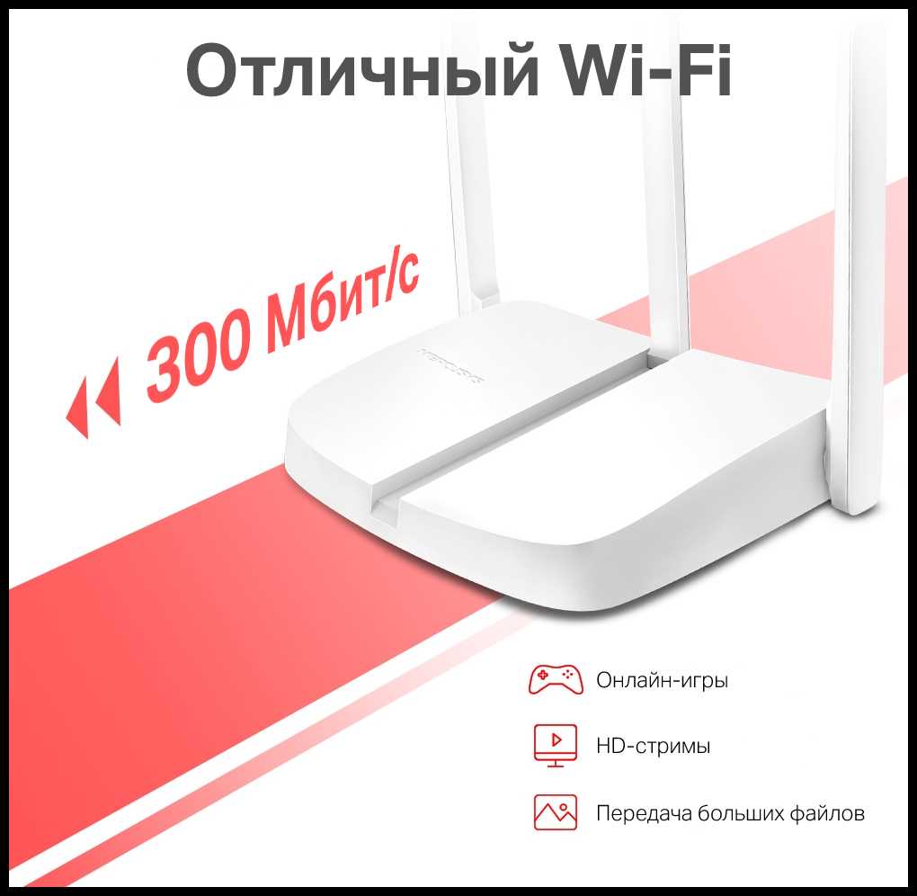 Характеристики Mercusys MW306R