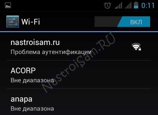 Проверьте правильность имени сети