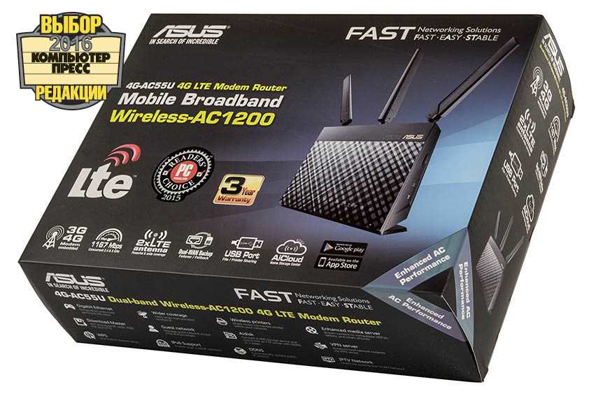 Список роутеров ASUS с поддержкой USB модемов